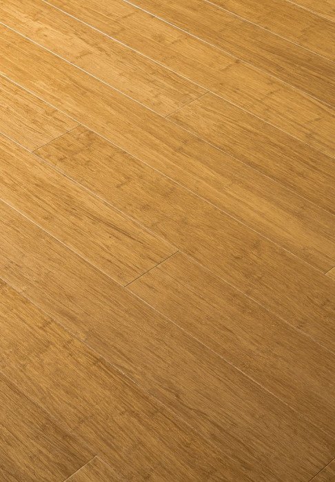 Bambuko grindys/Natūralios bambuko masyvo grindys, šviesiai karbonizuota spalva-Bona natural lakas.